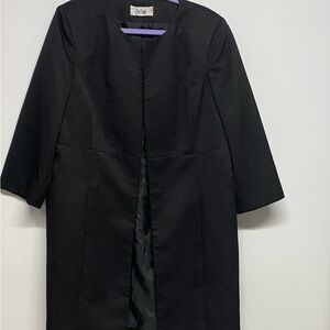 Le Suit Black Textured Jacket